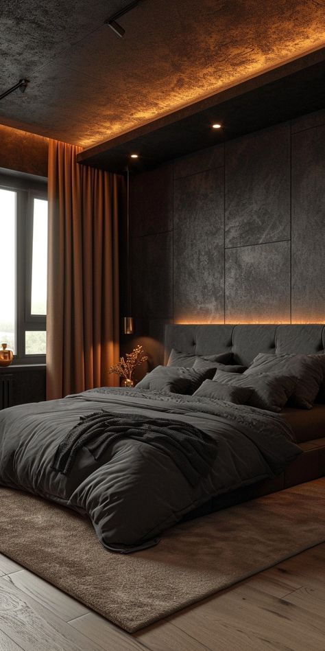 😀 😃 😄 😁 😆 😅 😂 🤣 20 Year Old Male Bedroom Ideas, Bedroom Fairycore, Chocolate Brown Bedrooms, Bedroom Japandi, Bedroom Moody, Fairycore Decor, Fairycore Room, Male Bedroom Ideas, Industrial Style Bedroom