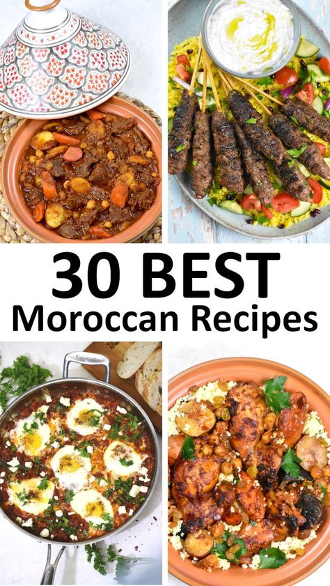 Moroccan Lunch Ideas, Moroccan Meal Prep, Moroccan Dips Recipe, Moroccan Menu Ideas, Beef Tagine Recipes Moroccan Spices, Healthy Moroccan Recipes, Morroco Food Recipes, Moroccan Main Dish, Moroccan Appetizer Recipes