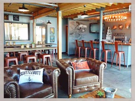 Brewery Aesthetic, Taproom Design, Taproom Ideas, Gift Shop Displays, Farmhouse Cafe, Brewery Design, Cider House, Shop Displays, Small Bar