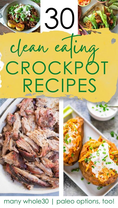 Clean Eating Crockpot, Crockpot Healthy, Diner Recept, Healthy Clean Eating, Think Food, Recipes Crockpot, Fall Dinner, Healthy Crockpot, Crockpot Recipes Slow Cooker