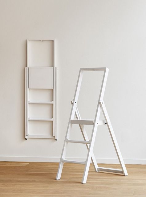 Step stepladder Dark Closet, Tall Cabinets, Ladder Design, Design House Stockholm, Fusion Design, Step Ladders, Wallpaper Magazine, Table Cafe, Wood Care