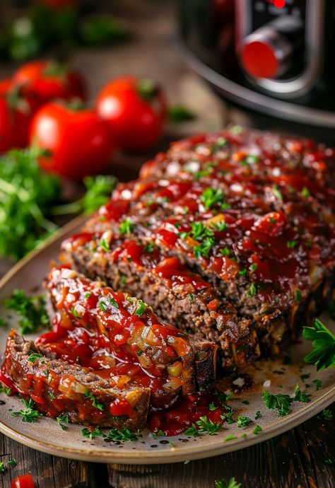 Learn How to Cook Air Fryer Meatloaf Recipe For Free | Recipes You'll Love, Made Easy! Meatloaf In Air Fryer Oven, Ground Beef Air Fryer Recipes, Air Fryer Ground Beef Recipes, Air Fryer Beef Recipes, Meatloaf Recipe Easy, Air Fryer Meatloaf Recipe, Air Fryer Meatloaf, Old Fashioned Meatloaf, Baked Meatloaf