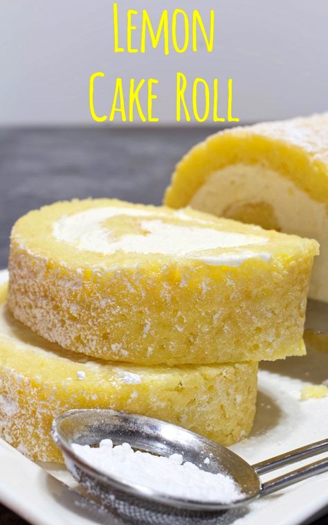 Lemon Cake Roll, Dinner Spring, My Country Table, Jelly Roll Cake, Cake Roll Recipes, Lemon Dessert, Spring Dinner, Lemon Cake Recipe, Lemon Dessert Recipes