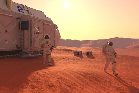 How living on Mars would warp the human body | Salon.com Living On Mars, Mars Atmosphere, Earth's Atmosphere, Mars Exploration, October Sky, Nuclear Reactor, Ozone Layer, Dust Storm, Mission To Mars