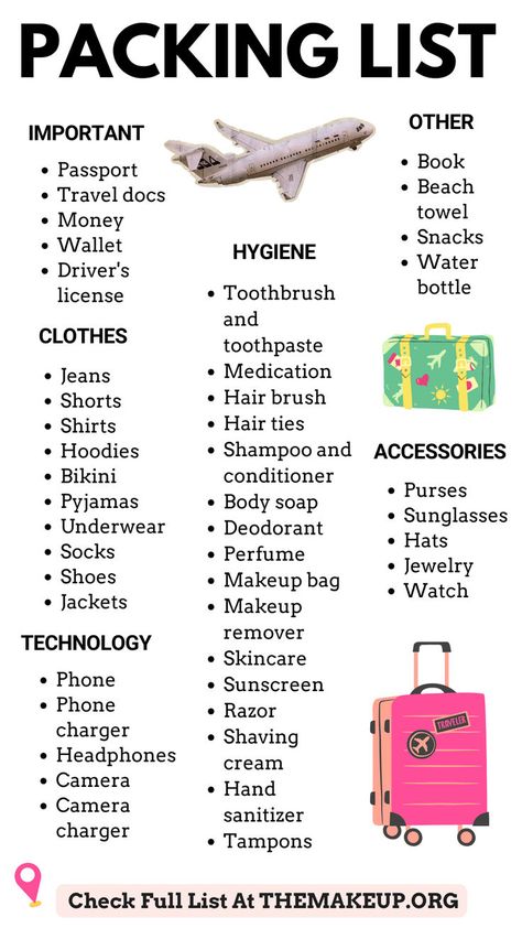 Packing list for vacation: Your ultimate packing checklist & packing tips for travel Packing List For Colorado, Easy Packing For Vacation, Immigration Packing List, Summer Packing List 1 Month, Beach Week Packing List, Tropical Vacation Packing, Work Travel Tips, Packing List For Winter Vacation, Tips For Packing For Vacation