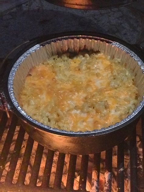 Dutch Oven Mac and Cheese #dutchoven #dutchovenrecipes #dutchovencooking #camping #campingrecipes #macandcheese Dutch Oven Cooking Over Campfire, Dutch Oven Mac And Cheese Camping, Oven Macaroni And Cheese, Campfire Mac And Cheese, Dutch Oven Mac And Cheese, Dutch Oven Recipes For Camping, Easy Camping Recipes, Campfire Pizza, Cowboy Cooking