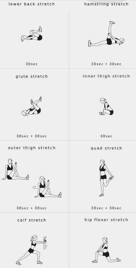 Stretches Before Workout For Beginners, Basic Strech Excercise, Morning Stretches Before School, Yoga Stretches Before Workout, Pre Game Stretches, At Home Stretching Routine, Stretched Before Workout, Every Day Stretches, Lower Body Stretches Post Workout