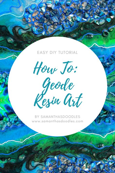 Epoxy Geode Art Diy, Resin Geode Tutorial, Diy Geode Resin Art, How To Make Geode Resin Art, Geode Art Resin, Fluid Art Techniques, Geode Resin Art, Resin Geode Art, Geode Painting