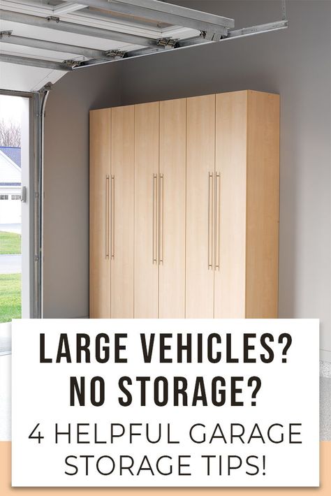 Is your garage a cluster of large vehicles and no where to store your stuff? We might have the PERFECT article for you! Read more here – Innovate Building Solutions | Innovate Home Org | Garage Storage | Storage solutions | Small Garage | No Storage Space | #StorageSolutions #GarageStorage #SmallGarage #BigVehicles Compact Garage Storage, Small Space Garage Storage, Organizing A Small Garage, Storage Small Garage, Single Garage Storage, What To Store In Garage, Garage Pull Out Storage, Organizing Garage Shelves, Closed Garage Storage