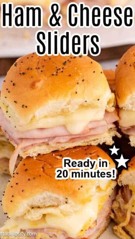 These ham and cheese sliders are such an easy recipe, made with poppyseeds and other simple ingredients. Ham And Cheese Squares, Ha And Cheese Sliders, Ham Sammies Recipe, Tailgate Ham And Cheese Sliders, Recipe For Ham And Cheese Sliders, How To Make Ham And Cheese Sliders, Easy Ham Biscuits, Slider Ham And Cheese, Best Damn Ham Sandwiches