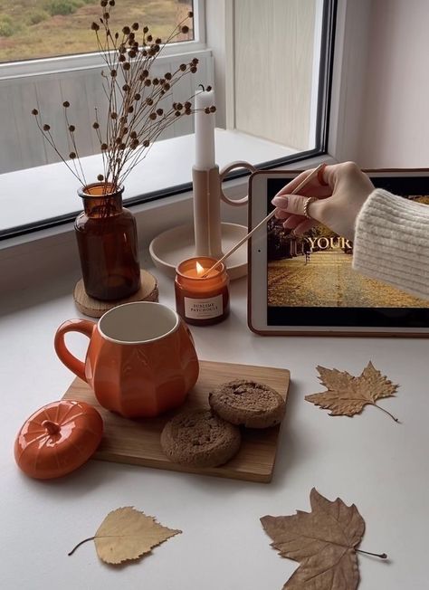 Neutral Fall Aesthetic, Autumn Moodboard, Fall Mood Board, Pumpkin Spice Season, Cozy Aesthetic, Autumn Days, Inviting Home, Fall Feels, Falling Leaves