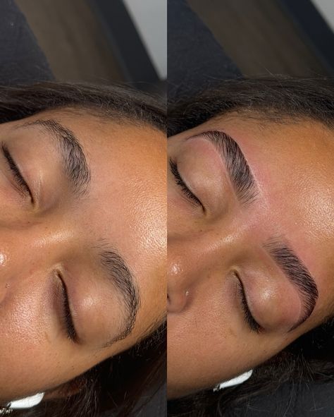 Before and after of this lamination 🤩 Aren’t her brows just gorgeous 💗 . . . #browshaping #brows #browcode #queensbrowtech #browlamination #nycbrowtech #browsnyc #brow #browlamination #browsonfleek #queensbrowtech #browsinqueens Brow Lamination Before And After, Brow Lamination And Tint, Facial Before And After, Eyebrow Lamination, Brows On Fleek, Brow Lamination, Brow Shaping, Lash Extensions, Glow Up?