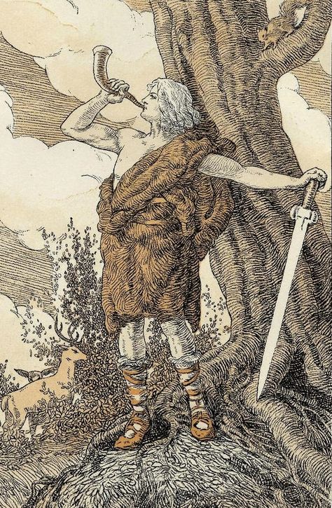 German, English, Swedish, and the other Germanic languages belong to the Indo-European family, but they’re odd members. They and Proto-Germanic, their common grandparent, have a lot of vocabu… Germanic Pagan, Nordic Warrior, Norse Myth, Arthur Rackham, Richard Wagner, Pagan Art, Old Norse, Norse Vikings, Norse Mythology