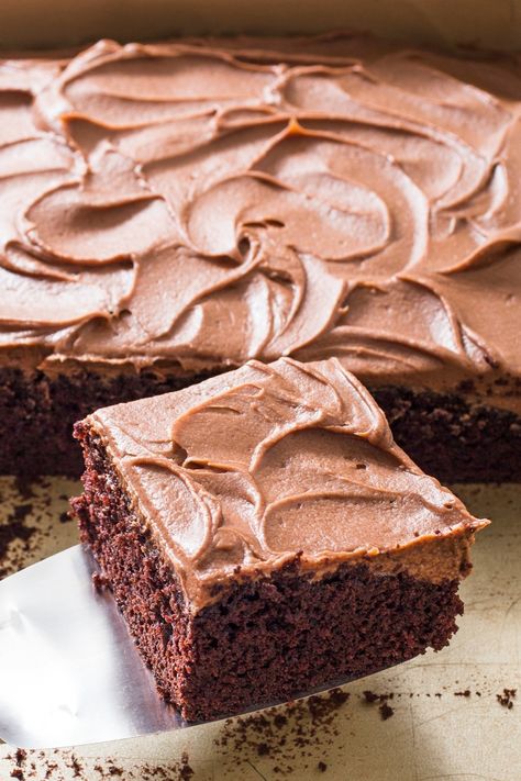 Milk Chocolate Frosting, Chocolate Fudge Frosting, Chocolate Frosting Recipes, Chocolate Sheet Cake, Homemade Frosting, Fudge Frosting, Dessert Toppings, No Bake Bars, Decadent Cakes