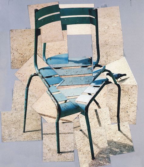 david hockney photo collage | David Hockney - "Chair" (1985) - photo collage David Hockney Collage, David Hockney Joiners, David Hockney Photography, James Rosenquist, A Level Photography, Photography Collage, Robert Rauschenberg, Pop Art Movement, Jasper Johns