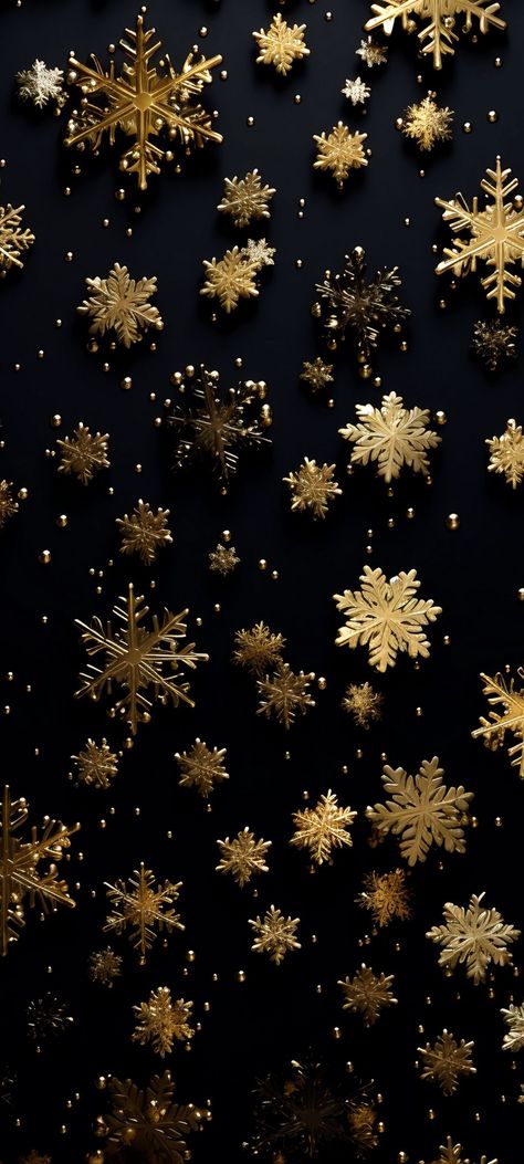 Black Christmas Wallpaper Iphone, Gold Christmas Wallpaper, Gold And Black Wallpaper, Christmas Wallpaper Iphone Cute, Christmas Papers, Xmas Wallpaper, Christmas Scenery, Christmas Phone Wallpaper, Holiday Wallpaper