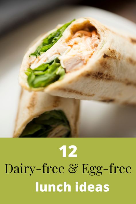 Soy Wheat Dairy Egg Free Recipes, Easy Dairy Free Lunch Ideas For Work, Diary And Egg Free Recipes, Healthy Dairy Free Lunch Ideas, Egg Free Dairy Free Nut Free Recipes, Egg Free Lunch Ideas, Dairy And Egg Free Recipes Dinner, Dairy And Egg Free Meals, Dairy Egg And Nut Free Recipes