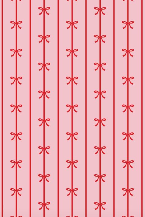 The pink and red bow pattern that started it all! This bow design has been perfect for our Signature Bow Napkins and branded assets for our party boutique! Cute Patterns Aesthetic, Holiday Prints Pattern, Bow Pattern Wallpaper, Red And Pink Pattern, Red And Pink Aesthetic Vintage, Bows And Ribbons, Red Bows Aesthetic, Red And Pink Party Decorations, Red Pattern Aesthetic