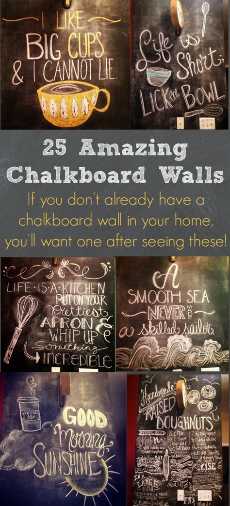 Chalkboard Walls, Bar Deco, Chalkboard Writing, Chalk Wall, Chalkboard Designs, Chalk It Up, Chalkboard Wall, Chalkboard Paint, Chalkboard Signs