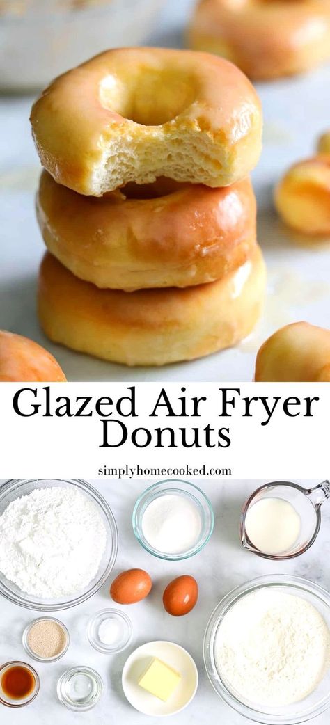 Doughnut Recipe Airfryer, Airfry Donut Recipes, Airfryer Doughnut Recipes, Airfryer Recipes Healthy Snacks, Air Fryer Donuts From Scratch, Air Fried Donut Recipes, Air Fryer Pastries, Airfryer Donut Recipes, Air Fryer Doughnut Recipes