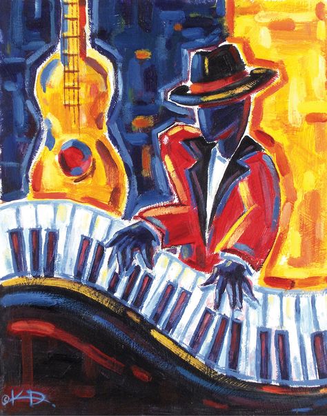 "I created this original Jazz Hands painting using acrylics on wood panel. Jazz Hands is available as an unframed art print. Picture frame is not included. Available in 8x10\", 12x16\" and 16x20\" sizes (See dropdown menu) Pair Jazz Hands, Just Jammin' I and Just Jammin' II prints together to create a perfect set! (as shown in photo) PLEASE NOTE - All prints have an additional white border around the printed area for matting and framing.  PRINTING: This art print is a museum-quality Giclée repro Croquis, Jazz Music Art, Hands Painting, Hand Kunst, Arte Jazz, Jazz Hands, Art Musical, Hands Art, Jazz Poster