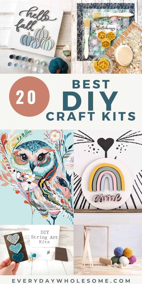 Diy Craft Kits For Kids, Painting Crochet, Making Paint, Art Weaving, Diy Crafts For Adults, Moss Wall Art, String Art Diy, Moss Wall, Craft Kits For Kids