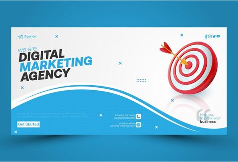 Premium Vector | Digital marketing agency company banner template Company Banner Design, Company Banner, Advertisement Layout, Google Banner, Creative Banners, Promotional Banners, Business Banner, Marketing Firm, Sports Graphic Design