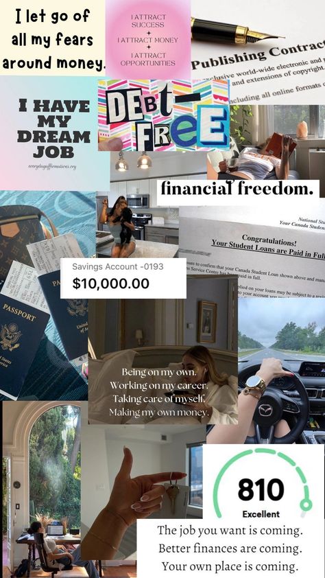 Finance Vision Board Ideas, Financial Freedom Wallpaper, Vision Board Financial Freedom, Financial Freedom Manifestation, Financial Freedom Photos, Financially Literate Aesthetic, Financial Freedom Aesthetic Pictures, Financial Freedom Black Women, Finances Aesthetic Women