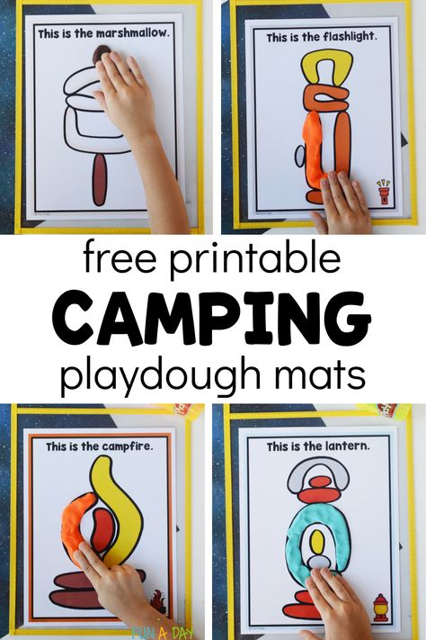 Camping Themed Preschool Crafts, Camping Activities Classroom, Camp Day Kindergarten, Preschool Camping Dramatic Play Area, Camping Math Preschool, Camp Out Day Kindergarten, Camping Art For Preschoolers, Camp Theme Preschool Activities, Classroom Camping Ideas