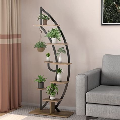 Tall Plant Stand Indoor, Tall Plant Stand, Ladder Display, Tall Plant, Corner Plant, Tall Plant Stands, Support Pour Plante, Support Plante, Metal Plant Stand