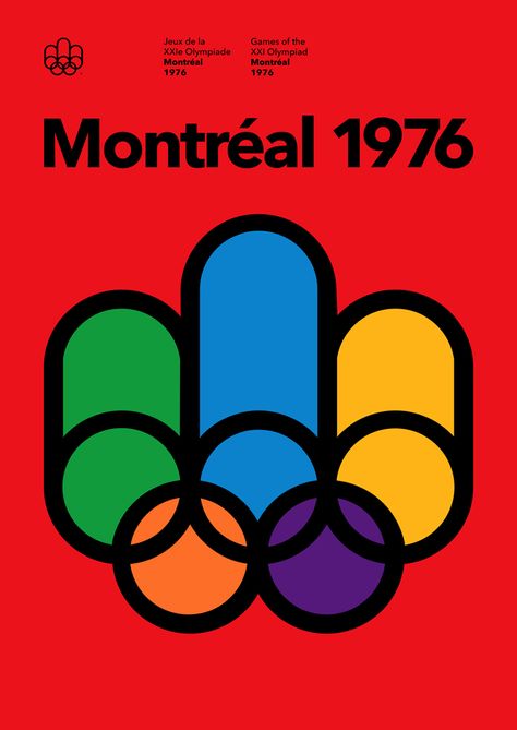 Daily Inspiration #1825 Olympics Poster, Sports Day Poster, Olympic Poster, Olympics Graphics, 1976 Olympics, Olympic Logo, Summer Olympic Games, Poster Typography, Alexander Calder