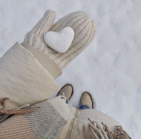 Gloves, White Heart, Heart On, The Snow, White