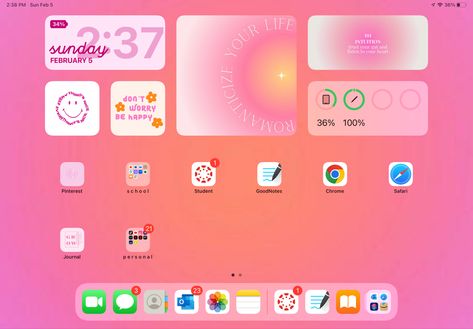 Preppy Widgets For Ipad, Ipad Air Wallpaper Pink, Aesthetic I Pad Organization, Wallpaper Aesthetic Ipad Air, Preppy Ipad Lockscreen, Cute Widgets For Ipad, Asthetic Ipad Organization, Ipad Home Screen Layout Aesthetic Pink, Preppy Ipad Homescreen Ideas