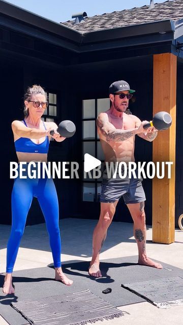 JEFF SUTHERLAND on Instagram: "Happy Sunday morning! I’ve got a really cool beginner kettlebell workout that you can do on your own, or with someone you love, like I did here with my wife, Caroline. Do these three exercises for a total of 10 rounds and it will get you off to a great start of your day, and off to a great start to your love for kettlebell workouts.  This beginner kettlebell workout is first of many to be added to my fitness app library so if you are in the app already and have not dabbled in kettlebells yet, this is a great start OR if you are already feeling comfortable with kettlebell workouts, add this and push yourself however you feel comfortable.   The weekends are the best days to sign up for my fitness app to maximize the 7 day free trial, as the scheduled plans in t Exercise With Kettlebell, Kettle Weight Exercises, Weight Training Workouts For Beginners, Kettlebell Before And After Pictures, Kb Workout Crossfit, Core With Kettlebell, Kettle Bell Workout For Flat Stomach, Kettlebell Workout For Beginners, Kettlebell Abs Workout For Women