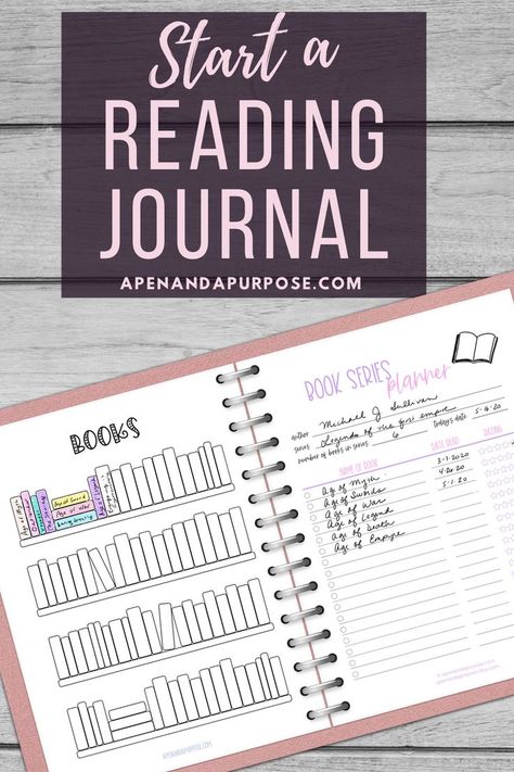 Start a reading journal to track your reading today. Track the books you've read as well as your to read list. Plan your series reading by making a book list with the order of books in a series. There are so many ways to start a book journal and I discuss them all in this post. #bookjournal #readingjournal #readinglog Journal Ideas For Adults, Ways To Start A Book, Reading Journal Ideas, Start A Book, Making A Book, Reading Journal Printable, Book Reading Journal, Read List, Journal Books