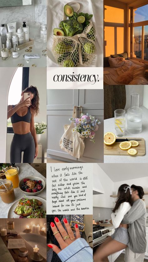 health, fitness, self-discipline, love, etc. Health And Fitness Mood Board, Fitness Moodboard Aesthetic, Vision Board Fitness Motivation, Life Mood Board Inspiration, How To Become More Disciplined, Health Challenge Ideas, Discipline Self Love, Fitness Mood Board, Self Discipline Aesthetic