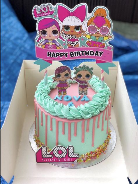 L.o.l Cakes Birthday, Lol Doll Cake, Vanilla Sponge, Themed Birthday Cakes, Doll Cake, Cake Images, Home Baking, Vanilla Buttercream, Lol Dolls