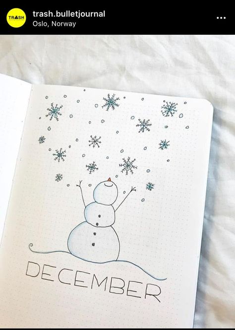 December Bullet Journal Cover, Winter Bullet Journal, Bullet Journal Cover Page Ideas, Journal Cover Page Ideas, Bullet Journal Christmas, Journal Cover Page, December Bullet Journal, Bullet Journal Spreads, Journal Layouts