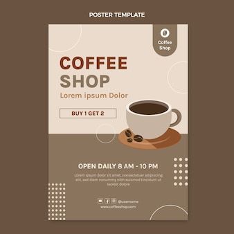 Cafe Posters Design, Poster For Coffee Shop, Coffee Discount Poster, Coffee Poster Illustration, Coffee Shop Banner Design Ideas, Coffee Template Design, Coffee Poster Ideas, Cafe Poster Design Coffee Shop, Coffe Shop Poster