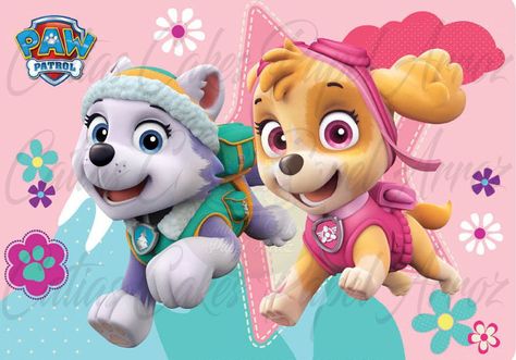 6/fev/2018 - Resultado de imagen para decoracion paw patrol Paw Patrol Wallpaper, Paw Patrol Birthday Card, Paw Patrol Clipart, Paw Patrol Stickers, Paw Patrol Party Decorations, Diy Cake Topper Birthday, Pink Paw Print, Everest Paw Patrol, Paw Patrol Girl