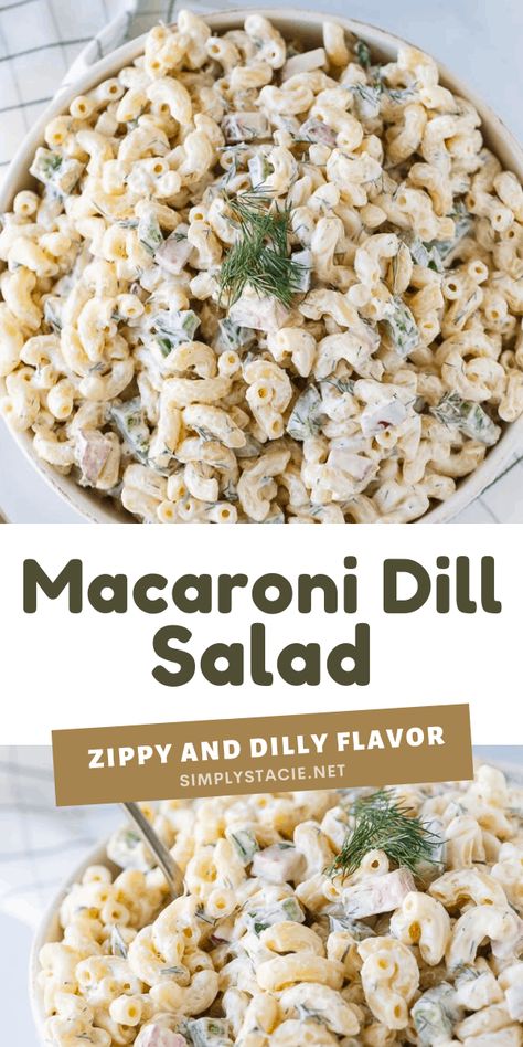 Dill Pasta Salad, Dill Salad Recipe, Dill Pasta, Dill Salad, Summer Pasta Salad Recipes, Dill Recipes, Healty Dinner, Macaroni Salad Recipe, Easy Pasta Salad