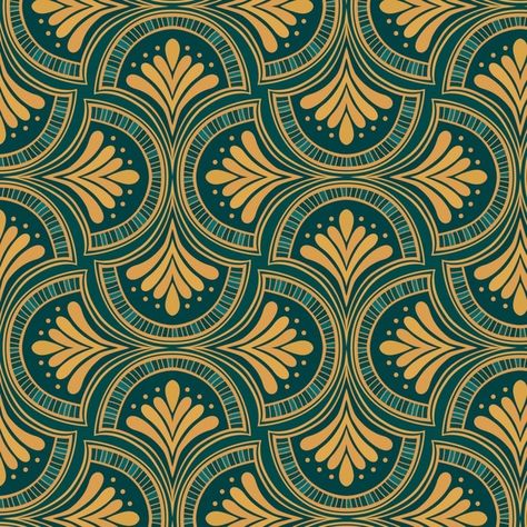 Art Deco Pattern Design, Gold Art Deco Pattern, Art Deco Frames, Geometric Upholstery, Art Deco Wedding Invitations, Art Deco Fabric, Deco Wallpaper, Bg Design, Motif Art Deco