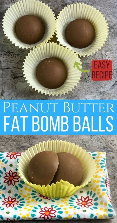 Looking for an Easy Keto Fat Bombs recipe? You'll love these crazy EASY Chocolate Peanut Butter Fat Bombs for Keto Diet. Fat Bomb Recipes, High Fat Low Carb Recipes, Keto Dishes, Keto Treats, Postre Keto, Fitness Recipes, Fat Bomb, Keto Snack, Fat Bomb Recipe