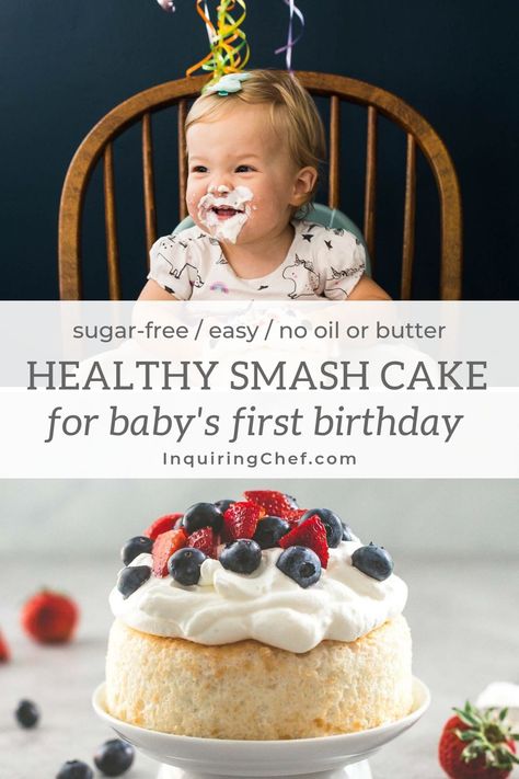 Birthday Muffins, Healthy Smash Cake, Smash Cake Recipes, Baby First Birthday Cake, Baby Cake Smash, Baby's First Birthday, Brownie Desserts, Pure Vanilla, Baby Birthday Cakes