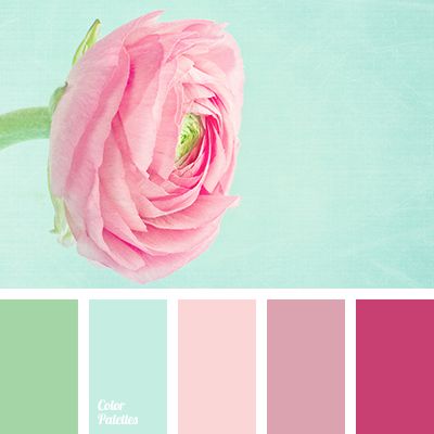 The most romantic combination of translucent turquoise, sparkling aquamarine and creamy pink hue, which accompanies the birth of a new day. This palette is Flat Bedroom, Turquoise Color Scheme, Color Palette Ideas, Palette Ideas, Blue Wedding Flowers, Color Palette Pink, Pastel Mint, Design Seeds, Color Balance