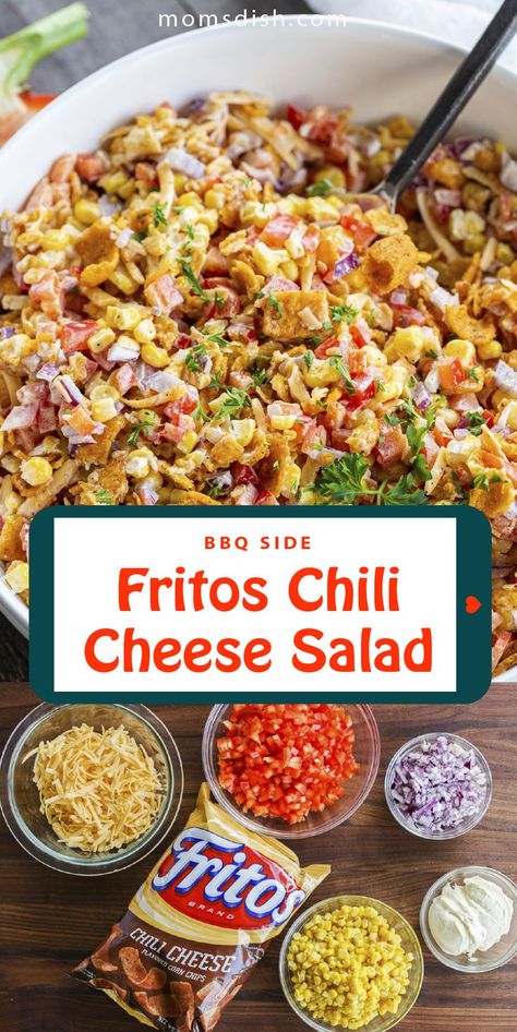 Ina Garten, Essen, Cheese Salad, Fritos Chili, Chili Cheese Fritos, Mexican Salad, Bbq Sides, Best Salad Recipes, Chili Cheese