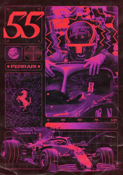 F1 Poster Design, Ferrari Poster, F1 Art, F1 Poster, Vintage Poster Design, Racing Posters, Best Tattoo Designs, Online Group, Art Collage Wall