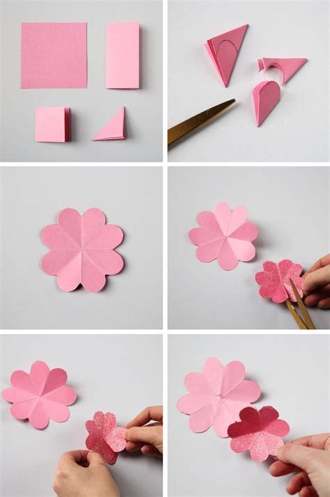 All 9 Templates Paper Flower Templates Giant Paper Flower Simple Paper Flower, Paper Flower Wreaths, Make Paper Flowers, Tutorial Origami, Diy Flores, Diy Spring Wreath, Fleurs Diy, Easy Paper Flowers, Kids Crafting