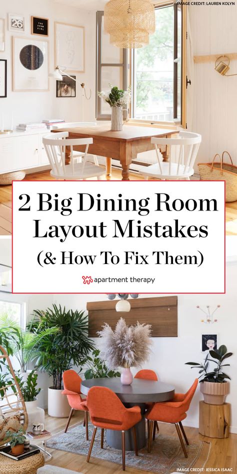 Two Major Dining Area Layout Mistakes You’re Probably Making, According to Home Stagers Kitchen And Dining Room Ideas Layout, Dining Room Furniture Layout, Big Dining Room, Antique Dining Room Furniture, Dining Room Arrangement, Rectangle Dining Room Table, Dining Room Sofa, Dining Room Layout, Wedding Acrylic Nails