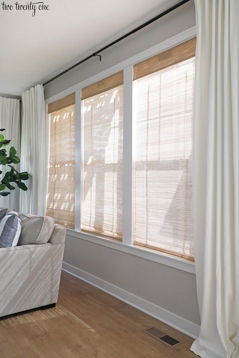 Living Room Window Treatments, Budget Friendly Living Room, Living Room Window, Window Treatments Living Room, Room Window, Curtains Living, Window Room, Living Room Windows, House Windows